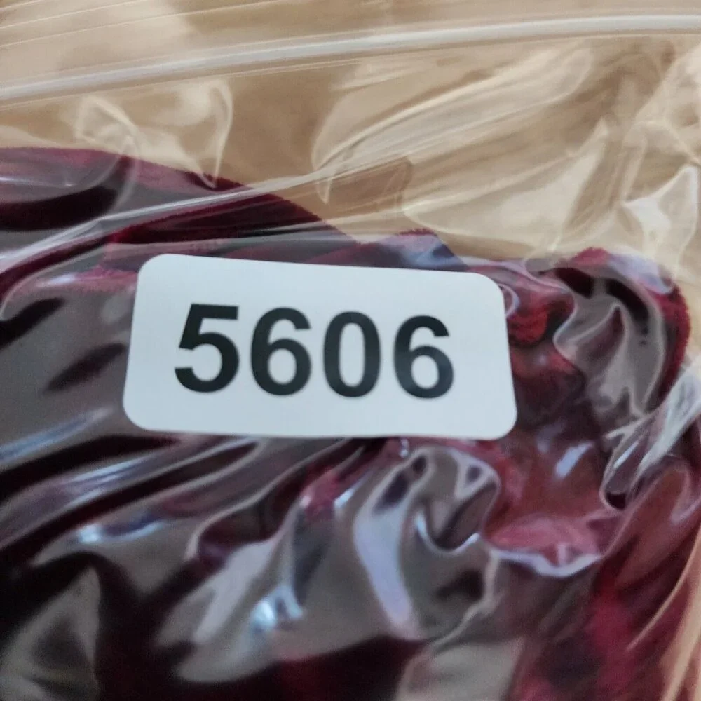 Vtg Y2K Cache Women's Strapless Sheath Dress Asymmetrical Hem Red Velvet Size 8 - Picture 11 of 11